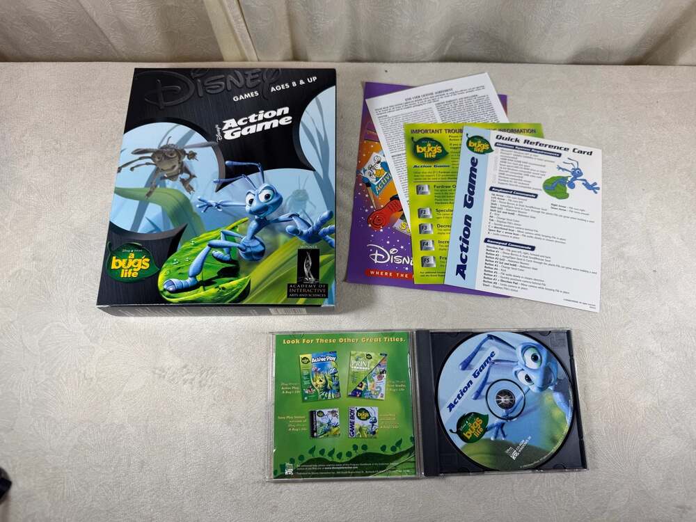 Disney/Pixar A Bug's Life Action‎ Game PC CD-ROM Big Box Edition